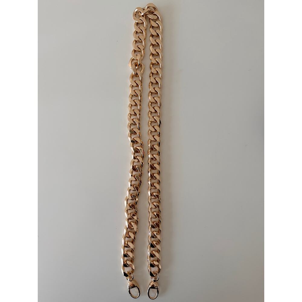 Handbaag Chunky Chain Shoulder Strap or Bag Charm NWOT Gold - Picture 3 of 3